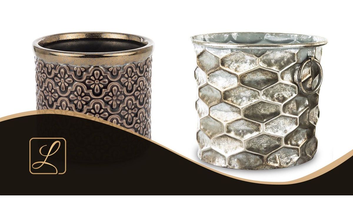 ceramic and metal pot holders