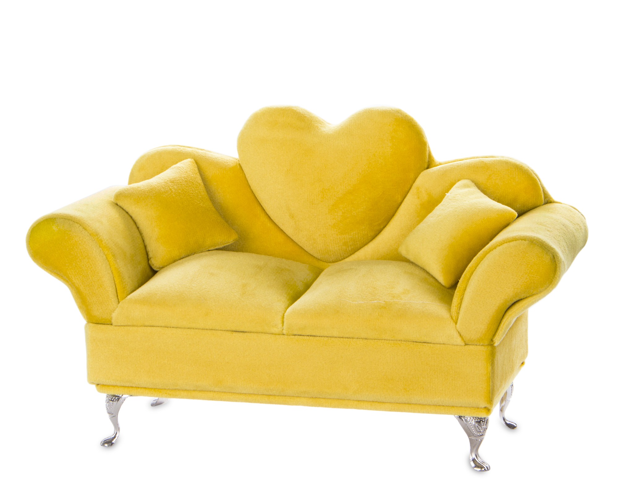 Szkatułka na biżuterię żółta sofa 132057 Art-Pol