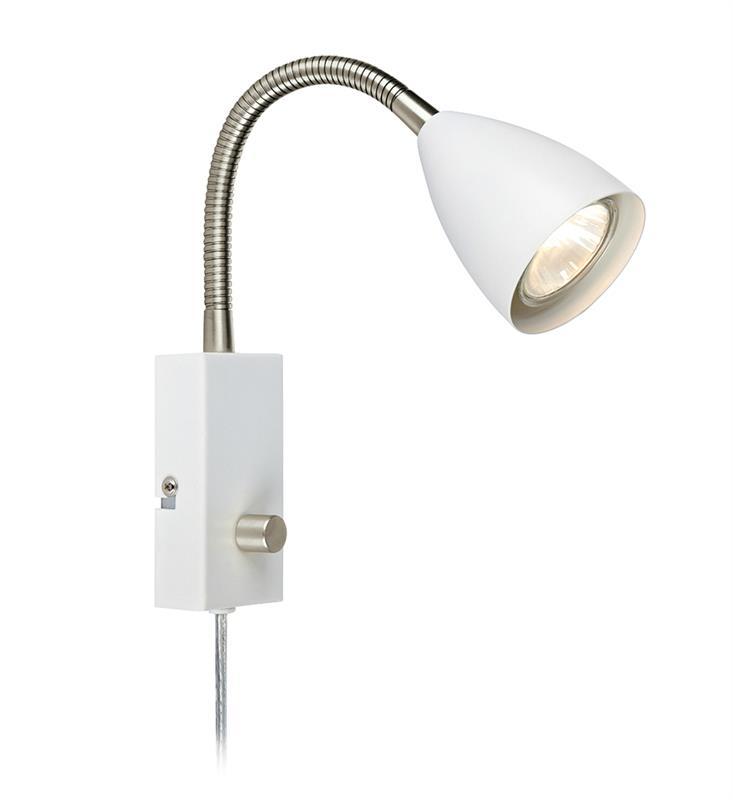 Wall lamp CIRO white / satin nickel Markslojd 107410