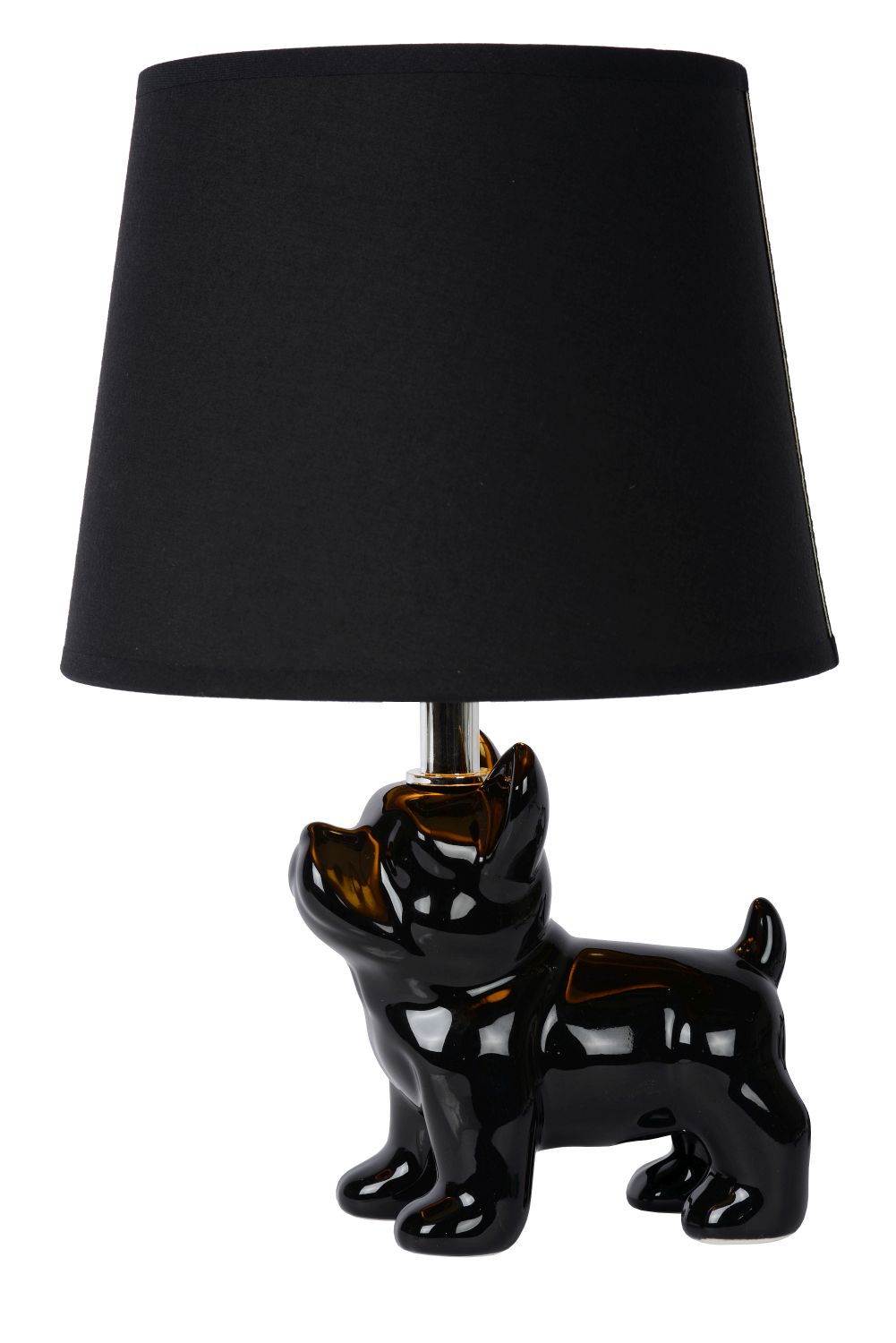 EXTRAVAGANZA SIR WINSTON Lampa stołowa z abażurem czarna 13533/81/30 Lucide