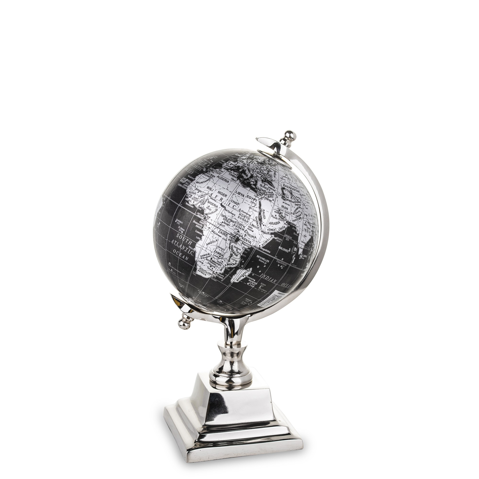 Globus Nowoczesny srebrny czarny gabinetowy 135293 Art-Pol
