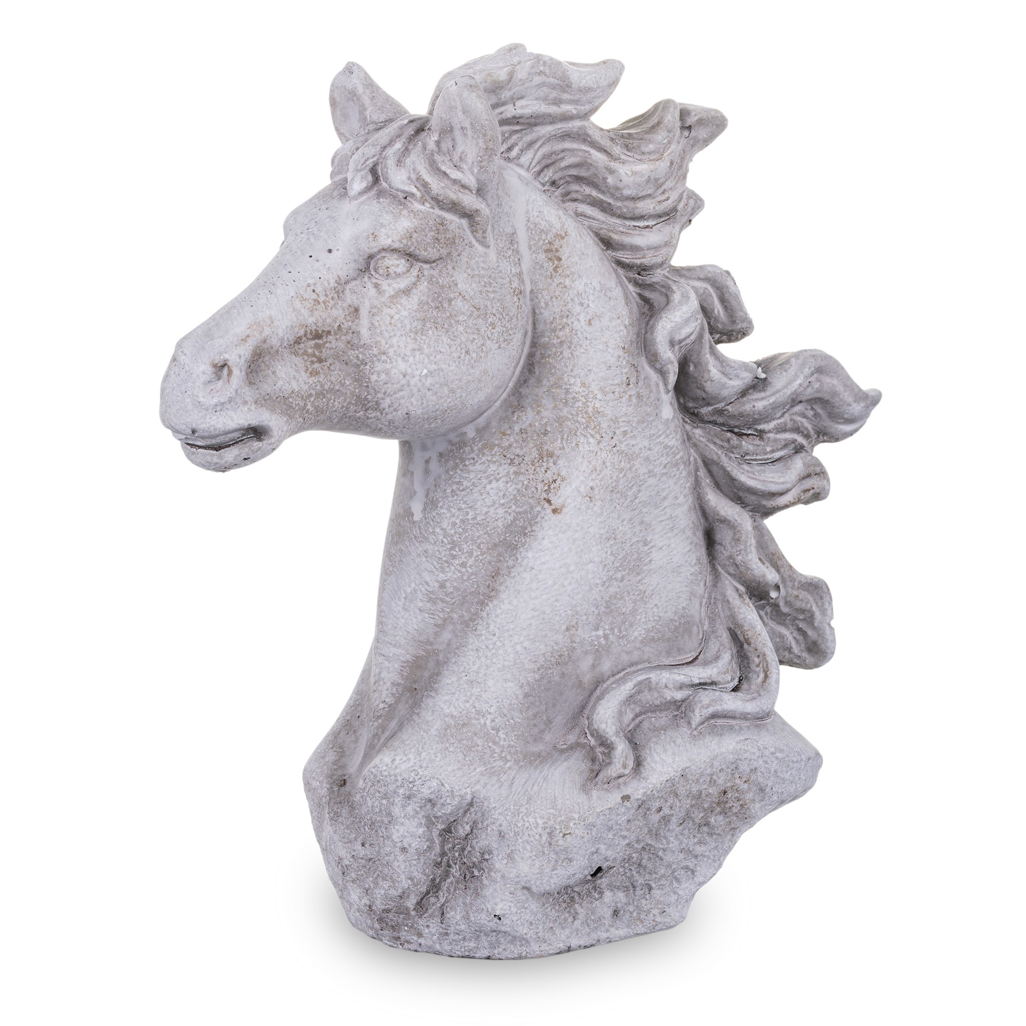 Figurka Koń szary cement 131022 Art-Pol