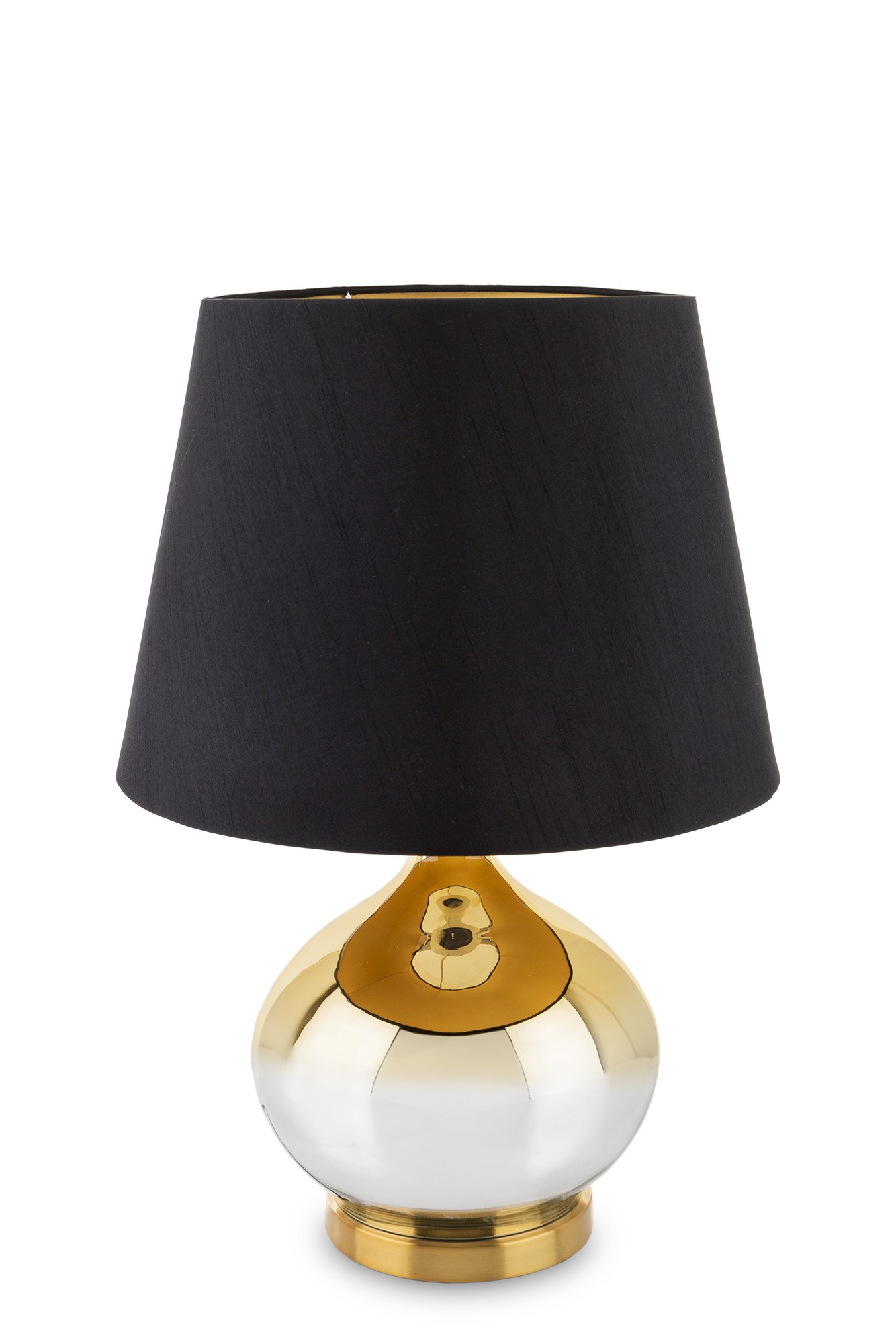 Lampa złota z czarnym abażurem 143539 Art-Pol