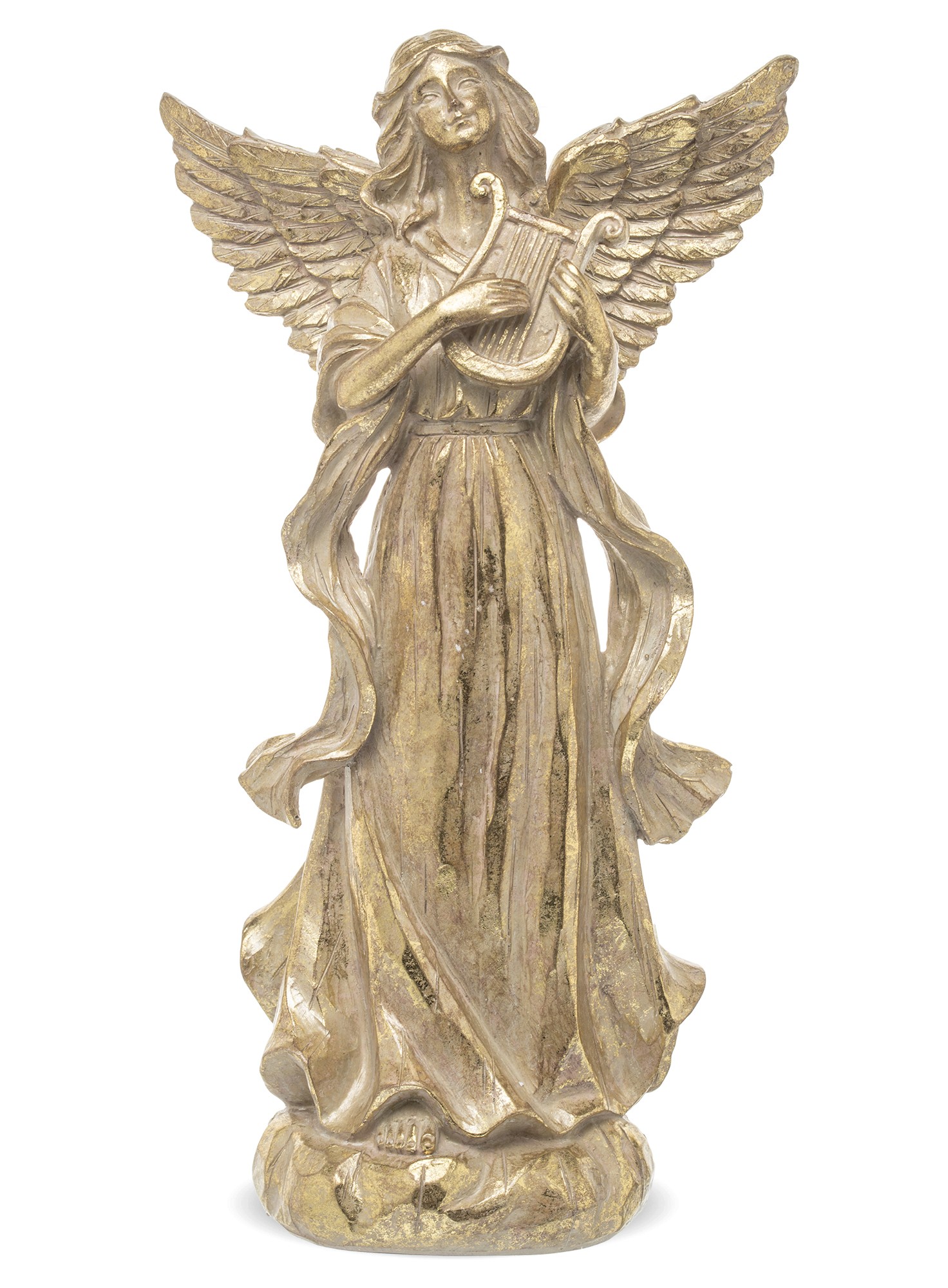 Figurka Anioł złoty z lirą 131960 Art-Pol