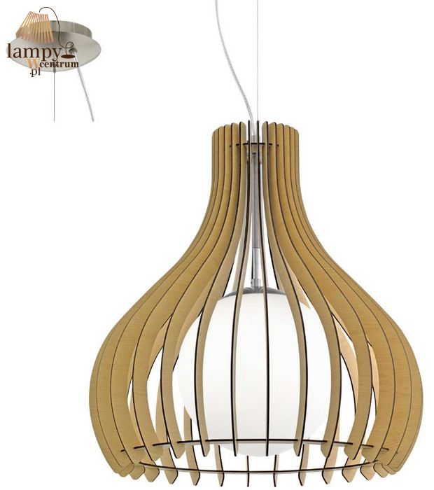 Single overhang lamp TINDORI maple 50cm EGLO 96214