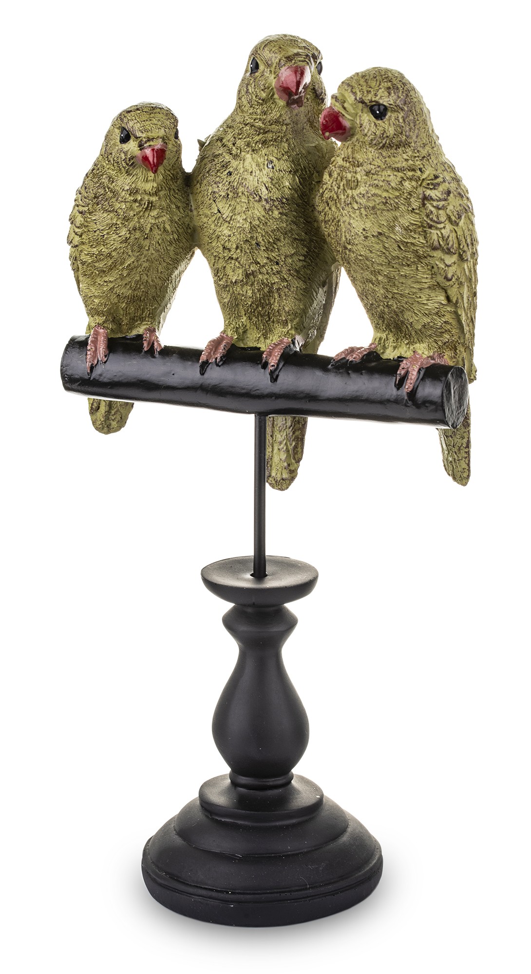 Figurka Trzy Papugi złote na czarnej podstawie 135887 Art-Pol