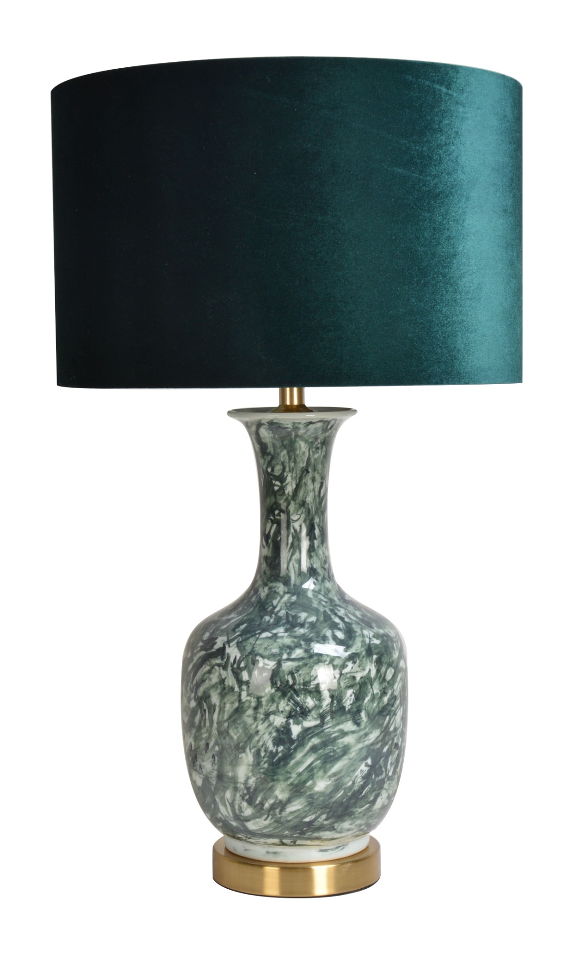 Lampa stołowa z abażurem ceramika 138208 Art-Pol