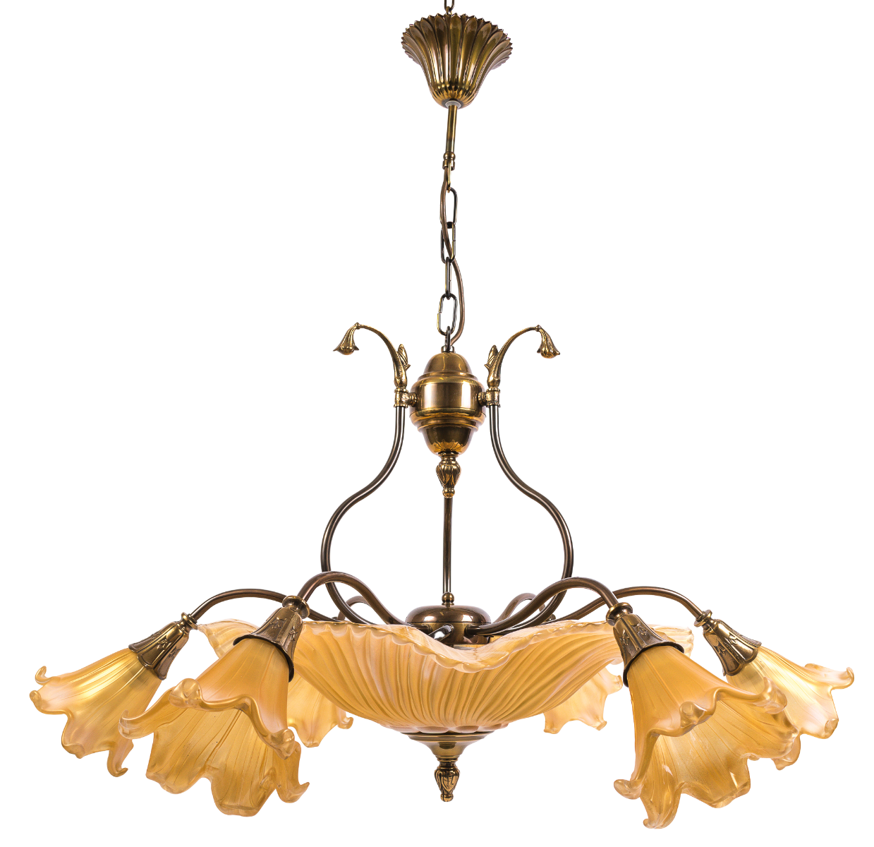 Sevilla chandelier lamp 9 flame E27, E14 AMPLEX AMPSEVPP384