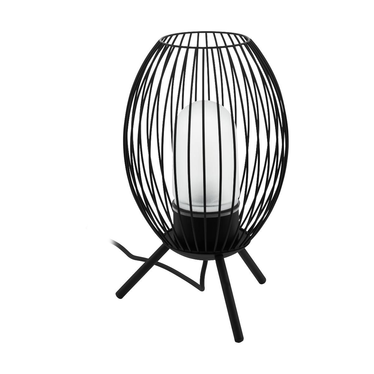 FUSIGNANO Lampa stojąca zewnętrzna E27 H 41cm IP44 czarny/biały 900123 EGLO
