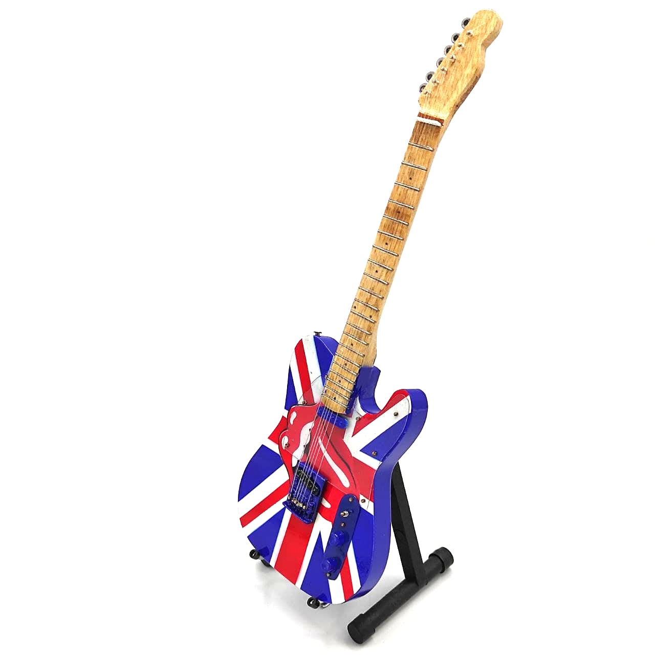 Mini guitar - Rolling Stones - Keith Richards - UK & Tongue, scale 1: 4; MGT-2301B