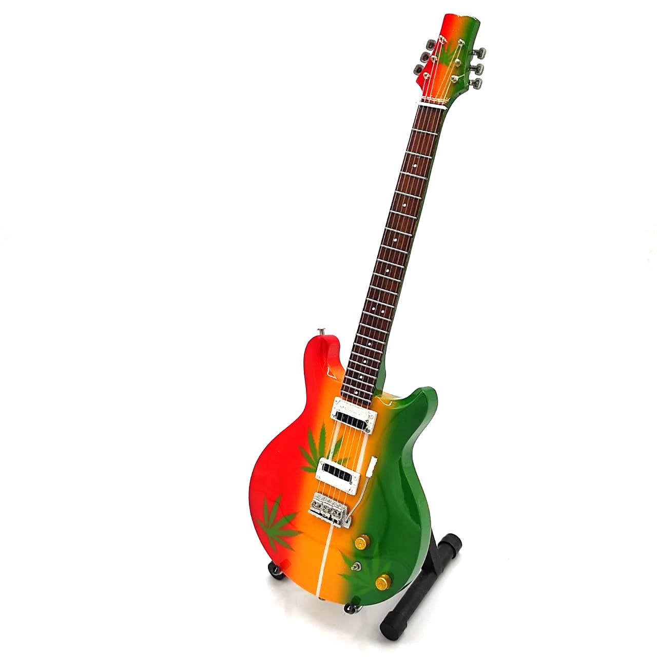Mini guitar - Bob Marley - Tribute - Ganja, scale 1: 4; MGT-0468