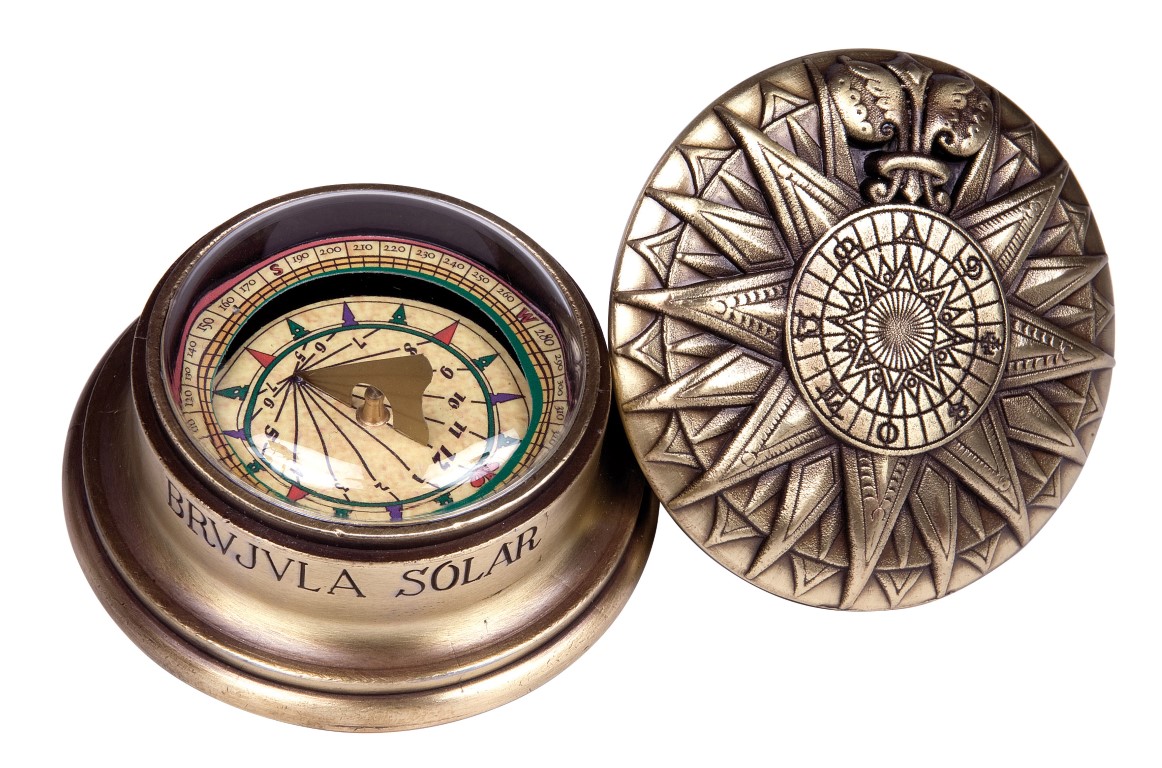 Brass sundial with H40 compass