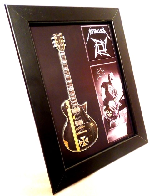 James Hetfield - Metallica mini guitar in FMG-006 GiftDeco frame
