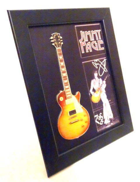 Jimi Page mini guitar in the FMG-012 GiftDeco frame