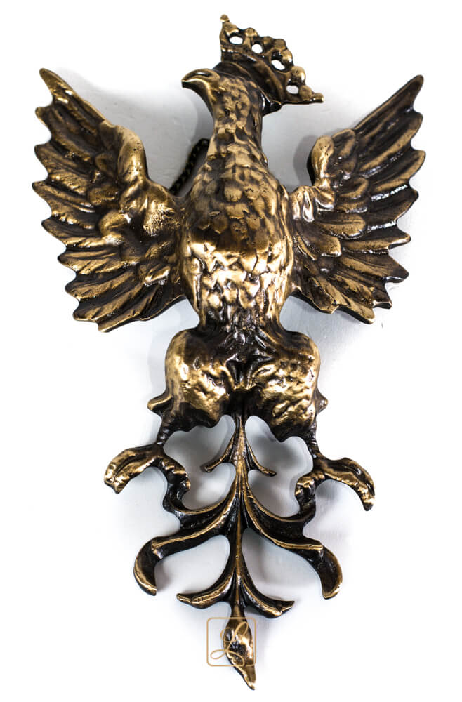 Convex eagle with chain Brass O-11