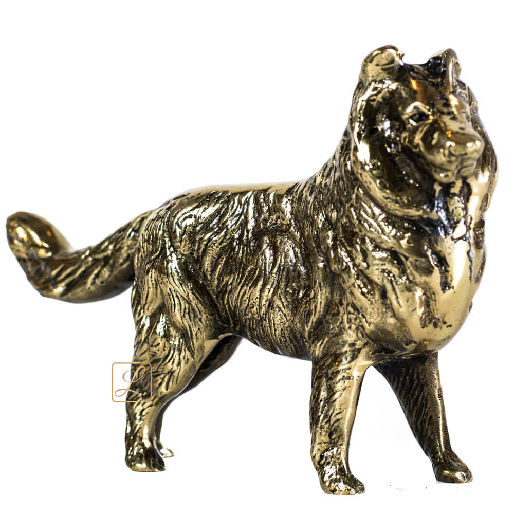 Dog statuette - Sheepdog Brass nr. 259