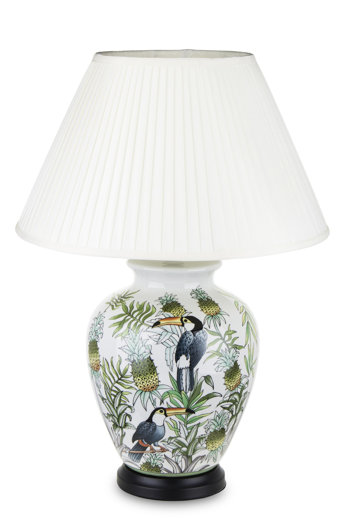 Lampa stołowa z abażurem ceramika 137529 Art-Pol