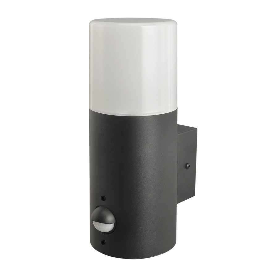 NILS outdoor wall lamp with motion sensor E27 IP44 black Azzardo AZ4479