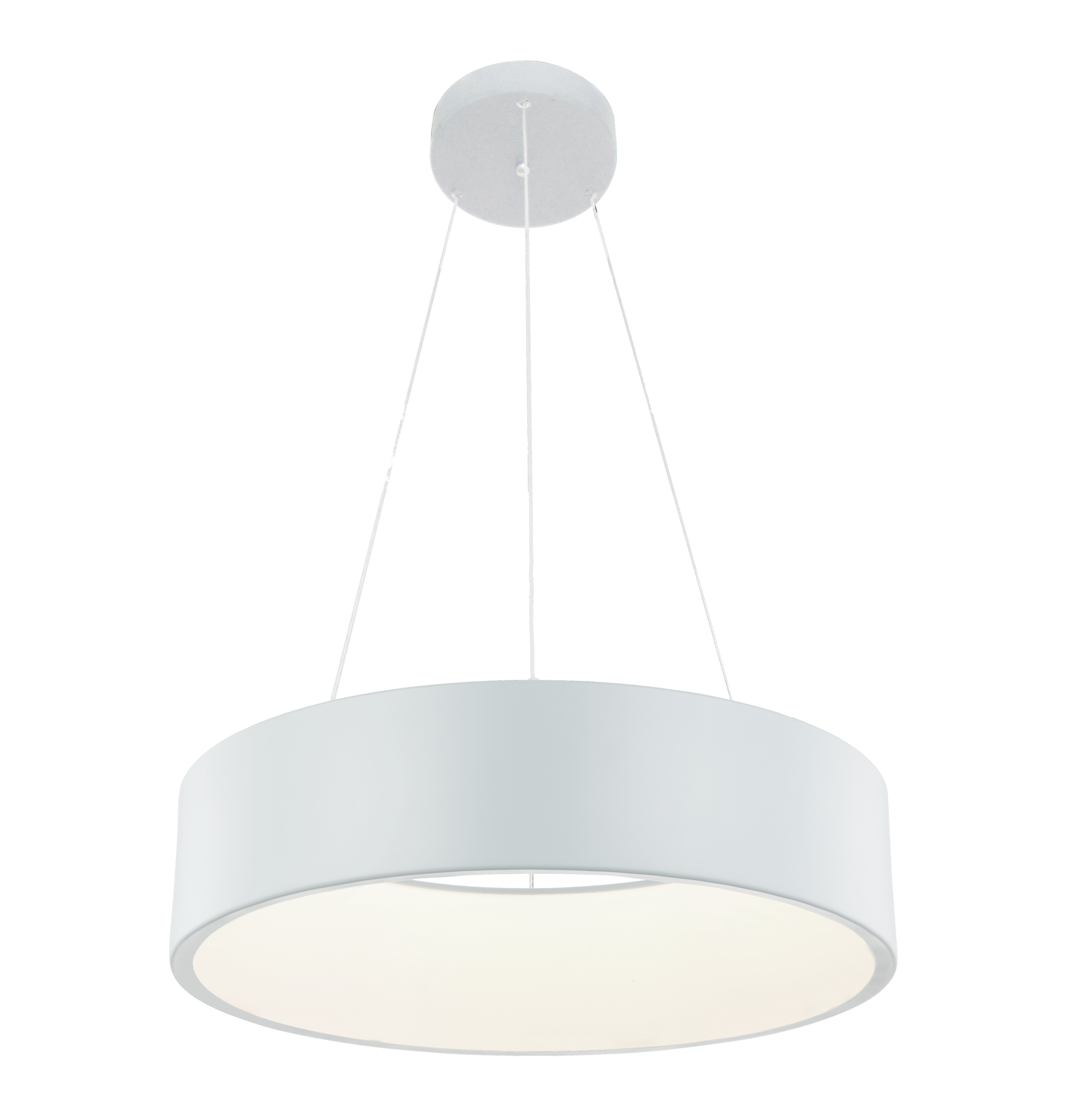 Malaga Lampa wisząca LED Ø45 cm 24W 3000K biała Light Prestige LP-622/1P WH