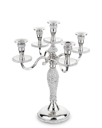 Świecznik srebrny z kryształkami 138861 Art-Pol