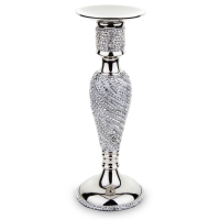 Świecznik srebrny z kryształkami 138880 Art-Pol