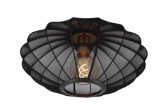 Corina Lampa plafon z abażurem Ø 40cm E27 czarna 03147/40/30 Lucide