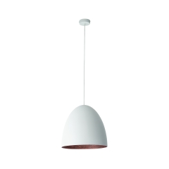 Lampa wisząca EGG M Ø 39cm 1xE27 IP20 kolor biały/miedziany Nowodvorski 10323