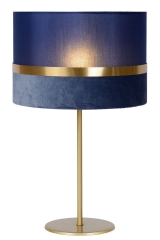 EXTRAVAGANZA TUSSE Lampa stołowa z abażurem E27 H50cm złota/niebieska Lucide 10509/81/35