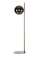 DIONE Lampa stojąca E14 H 134cm złota klosz dymiony Markslojd 108274