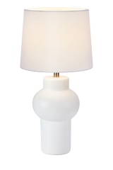 SHAPE Lampa stołowa z abażurem E27 H 46cm biały 108450 MARKSLOJD