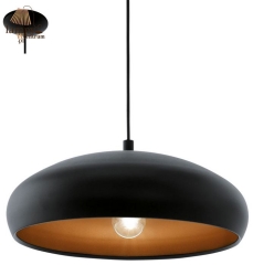 Single overhang lamp MOGANO 1 black EGLO 94605