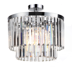 Vetro Lampa plafon kryształowy 4 płom. chrom Light Prestige LP-2910/4C