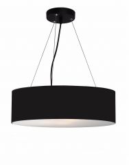 Delos Lampa wisząca z abażurem Ø40 cm 2 płom. czarna Light Prestige LP-8144/1P BK