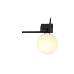 IMAGO 1G Lampa plafon E14 czarny/klosz biały 1130/1G EMIBIG