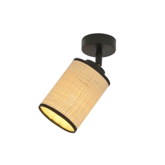 YOGA 1 Lampa plafon z abażurem E27 czarny/beżowy 1151/1 EMIBIG