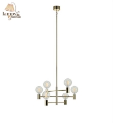 CAPITAL 6 flame chandelier lamp golden Markslojd 106418