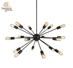 ORBIT chandelier lamp black Azzardo AZ1658