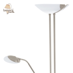 2 flame floor lamp with dimmer BAYA LED nickel EGLO 93874