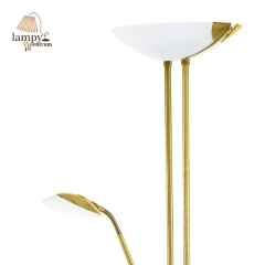 2 flame floor lamp with dimmer BAYA LED gold EGLO 93877
