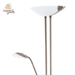 2 flame floor lamp with dimmer BAYA LED EGLO 93876 patina