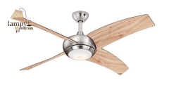 BOREALIS LED ceiling fan pine with AireRyder FN66635 remote control