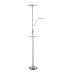 2 flame LED FRIEND floor lamp silver with dimmer and USB Markslojd 107008