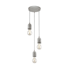 Lamp chandelier SILVARES 3 flame EGLO 95523