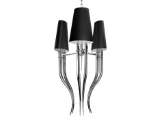 DIABLO 3 BIG chandelier lamp black Azzardo AZ1344