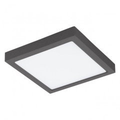 ARGOLIS LED ceiling lamp 30cm anthracite square EGLO 96495