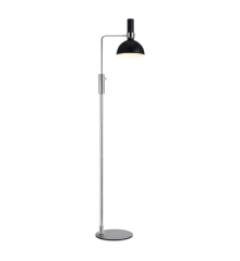 Floor lamp LARRY black / chrome with dimmer Markslojd 106857