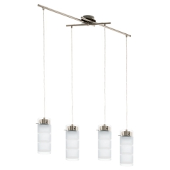 Lamp chandelier 4 flame LED OLVERO twisted beam EGLO 93543 sale February 2020