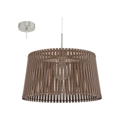 Single overhang lamp SENDERO brown 45cm EGLO 96199