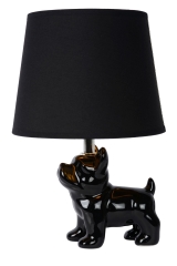 EXTRAVAGANZA SIR WINSTON Lampa stołowa z abażurem czarna 13533/81/30 Lucide
