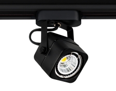 Lampa reflektor SLS KJ8061-A square 1xG5,3 MR16 Black 230V Sinus